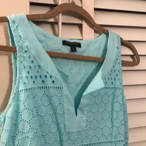 Banana Republic turquoise cotton summer dress